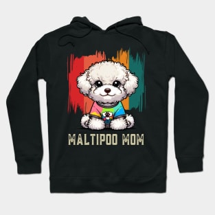 Maltipoo Mom Retro Dog Maltipoo Hoodie